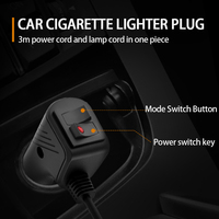 Luz de Advertencia LED Estroboscópica de Seguridad de Emergencia COB Ámbar con Montaje Magnético para Autos, Camiones y Remolques, Haz Combinado