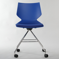 Chaise de bureau pivotante ergonomique scandinave de style exécutif avec revêtement, conforme à la norme ANSI/BIFMA