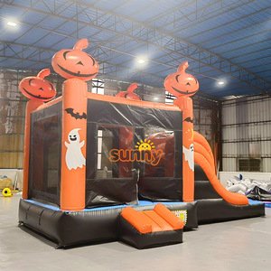 Château gonflable commercial à double allée, combo Halloween, à <span class=keywords><strong>vendre</strong></span> - Product Image 1