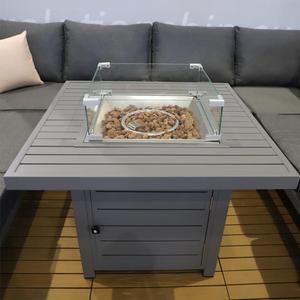 Sofá moderno personalizado para exteriores, conjunto de muebles de jardín, sofá de patio para todo tipo de clima de gama alta con fogata - Product Image 6