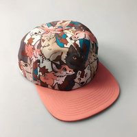 Gorra Snapback de 5 Paneles con Visera Plana Estilo Hip Hop, Impermeable y de Moda, con Impresión por Sublimación Completa, Personalizada OEM