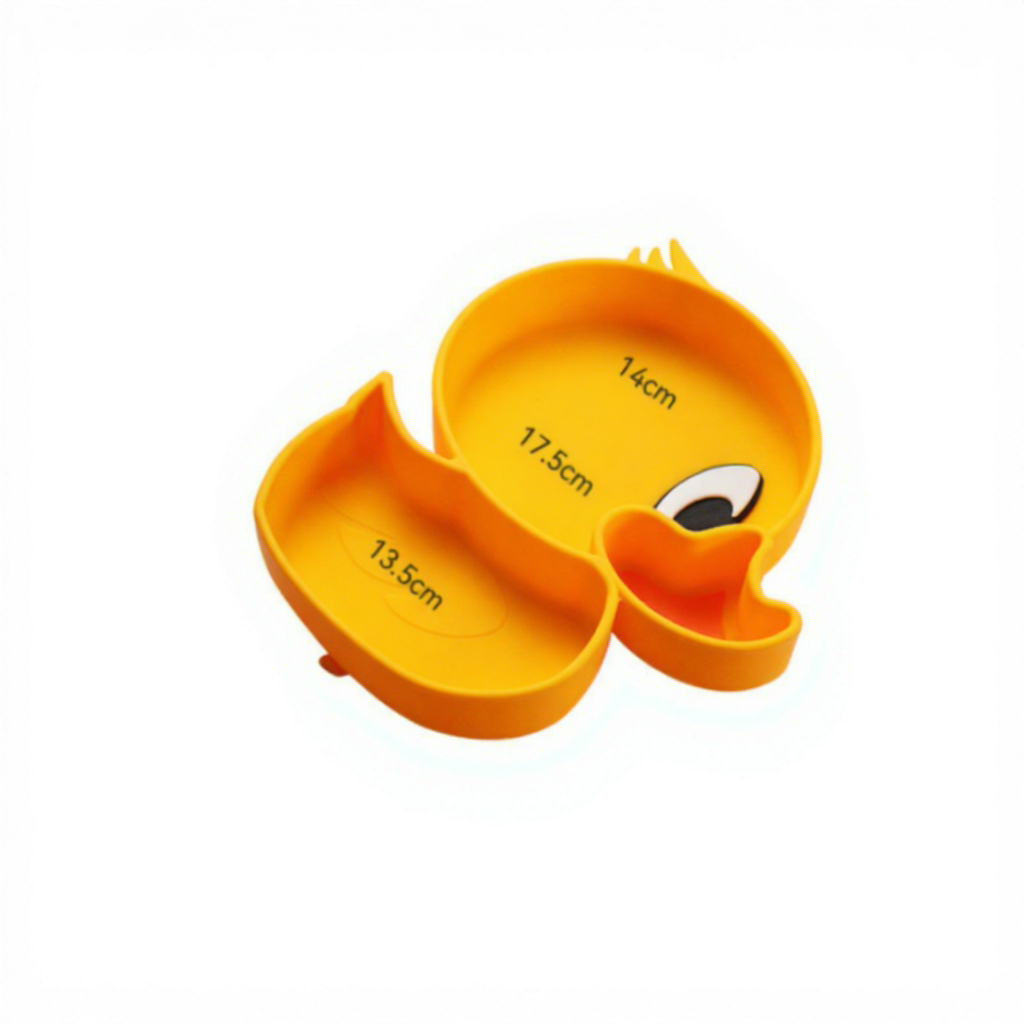 Yellow duck plate (with suction cup)