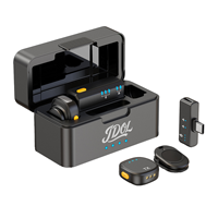 Microphone Lavalier Sans Fil Professionnel 2,4 GHz avec Réduction de Bruit, Autonomie de 30H, Micro Magnétique pour Appareil Photo et Téléphone Mobile