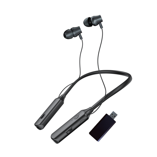 ODM/OEM Dual Mode Wireless Headband Earphones Noise Cancelling Headset for Online Meeting and TV 2.4g+ B T