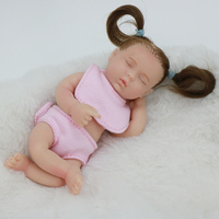 15 cm realista Reborn Girl Flower Mini juguete 6 pulgadas silicona suave Reborn Baby Doll modelo de moda DIY juguete