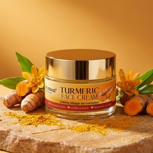 <span class=keywords><strong>Crème</strong></span> pour le visage au curcuma biologique pour femmes, <span class=keywords><strong>crème</strong></span> hydratante pure réparatrice <span class=keywords><strong>apaisante</strong></span> anti-acné, <span class=keywords><strong>crème</strong></span> de jour et de nuit pour les peaux sensibles sujettes à l'acné - Product Image 1