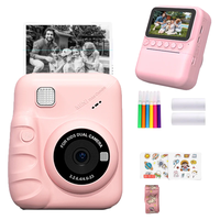 Kamera Printer Foto Instan Sensor CMOS Zoom Optik 16x Perekam Video 4K Layar IPS Warna-warni Modern 2026 untuk Anak-anak