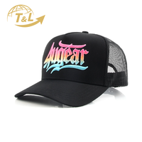 4UGEAR Custom Gorras 5 Panel 3D Embroidery Hat Mesh Trucker Hats Snapback Caps for Man 4U Factory with Custom logo