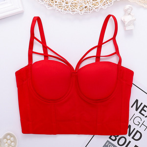 Moda chicas Push up Tank Top Bra Comfort Hide Back Fat Women Shape ropa interior Sexy sujetadores de gran tamaño - Product Image 2