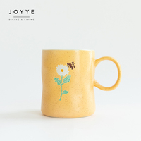 Yoyo — assiettes et tasses en céramique personnalisées, de meilleure qualité, en grès scintillant et Beige, belle tasse en céramique