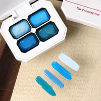 Gel Constructeur Solide 4 Couleurs, Imperméable et Longue Durée, Gel Dégradé 4-en-1 Populaire Sans Résidu, Idéal pour Usage en Salon