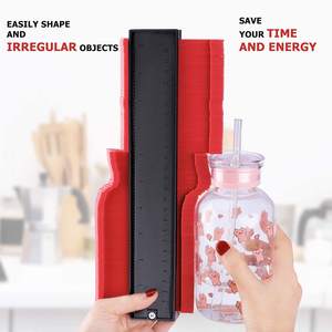 10 इंच असीमित समोच्च गेज प्रोफ़ाइल उपकरण अनुलिपित्र गेज धातु ताला आकार प्रोफ़ाइल गेज के साथ लकड़ी के लिए काम करता है - Product Image 5