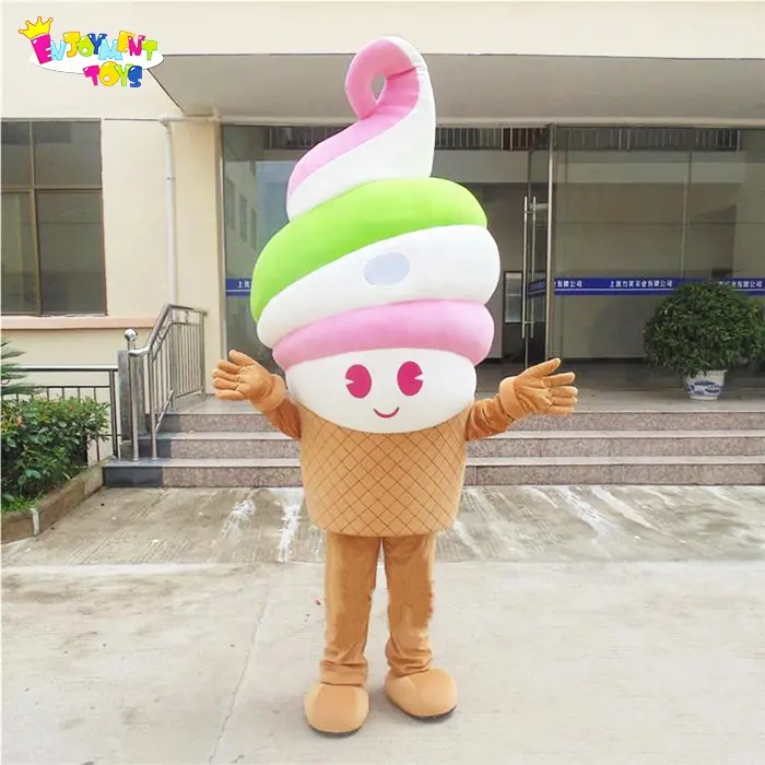 Thưởng Thức CE Dành Cho Người Lớn Ice-Cream Mascot Costume Đối Với Kinh Doanh