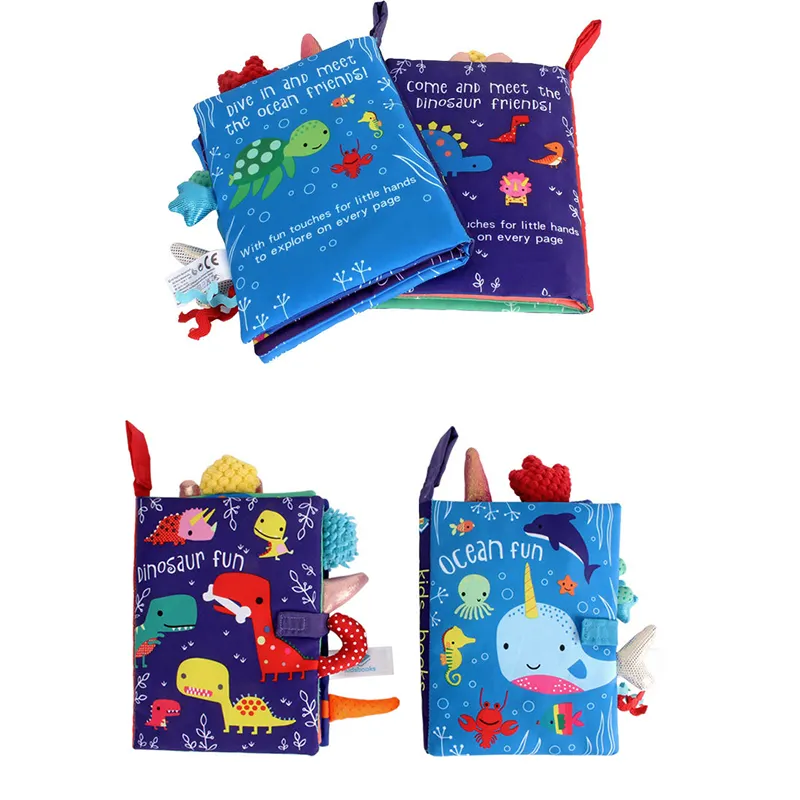 8 страниц детская тканевая книжка комплект 2021 Новые Мягкие Детские обучающие игрушки для детей в наличии книга ткань изготовление размеров под заказ ткань познавательная книга
