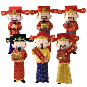 2024 Chinese new year costume Fortune God Mascot cai shen ye costume