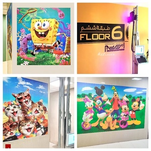 CMYKW rentable sur le verre de béton et jet d'encre de <span class=keywords><strong>vernis</strong></span> numérique en céramique pour dessiner des images Machine d'impression murale 3D UV - Product Image 5