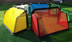 <span class=keywords><strong>ASTEK</strong></span>-Mini portería de fútbol plegable de aluminio portátil, redes coloridas, conjunto de portería de fútbol para niños - Product Image 3