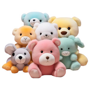 Oso de peluche suave ODM personalizado y tiburón Kawaii Kpop animales de peluche forro de malla PP algodón relleno juguetes de peluche para niños para fiestas - Product Image 1
