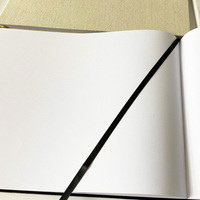 Livre d'or de mariage en lin à couverture rigide A4 personnalisé carnet de notes Journal de planification carnet de croquis avec pages vierges reliure à coudre