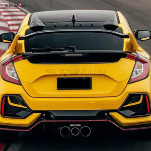 SPM marque pare-chocs diffuseur Spoiler jupe latérale 2016 2017 <span class=keywords><strong>2018</strong></span> 2019 2020 2021 pour <span class=keywords><strong>Honda</strong></span> Civic <span class=keywords><strong>Type</strong></span> R 1-1 Style Kit de carrosserie accessoires - Product Image 5