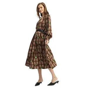 High quality beautiful long dresses for girls new casual holiday dress for woman fashion dress