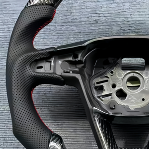 Volante de Fibra de Carbono con Fondo Plano Personalizado de Fábrica para SEAT Ibiza 6F Toledo FR <span class=keywords><strong>CUPRA</strong></span> Arona Ateca Tarraco - Product Image 2