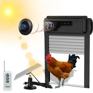 Yeni çiftlik yüksek kalite panjur tipi otomatik güneş tavuk Coop kapı kamera