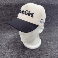 Casquette de baseball bicolore de haute qualité en gros, logo brodé 3D biologique, casquette de baseball personnalisée à 5 panneaux, casquette de baseball vierge à cadre A