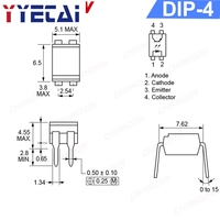 50 piezas PC817C PC817B PC814A DIP4 SOP4 Optoacoplador EL817 817C FL817C PS817C LTV817C DIP SMD PC814 EL814A EL814 Nuevo Original Opto