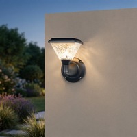 Lampe murale extérieure étanche à énergie solaire avec détecteur de mouvement, lumière LED sans fil pour jardin, cour, éclairage domestique