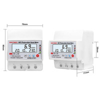 WIFI Télécommande Monophasé AC 220V 110V 100A Compteur d'énergie kWh Compteur Consommation Analogique Électricité Wattmètre Ménage