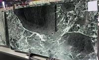 Grande dalle de marbre vert émeraude naturel poli, panneau mural intérieur, taille personnalisée, design moderne, pierre de luxe pour mur TV