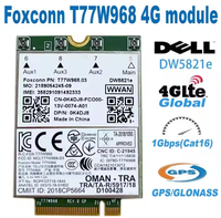 T77W968 DW5821e DW5821e-eSIM LTE Cat16 GNSS 5G WWAN Modul Kartu Qual comm Snapdragon X20 USB 3.0 set dengan 4 antena