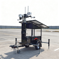Caméras de surveillance solaires pour chantiers de construction, remorques de sécurité