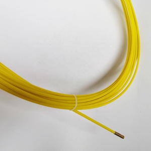 Tige de tirage flexible en fibre de verre de 4 mm de diamètre, longueur personnalisable, connecteur en cuivre, câble non conducteur, outil de pêche pour - Product Image 5