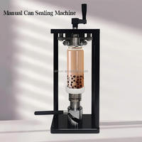 Machine manuelle de capsulage de bouteilles et de canettes en verre, scelleuse de canettes à ouverture facile à haute fréquence, conception à bras oscillant