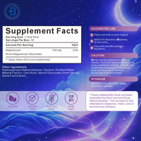 OEM Bandes orales de glycinate de magnésium chélaté et L-théanine, supplément pour le sommeil et les muscles, 400mg 500mg