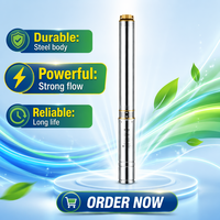 Bomba Sumergible Premium 4SDM10/10 de 2HP, 10T, Altura Máxima de Elevación 60m, Acero Inoxidable 304 para Pozos Profundos y Riego Agrícola