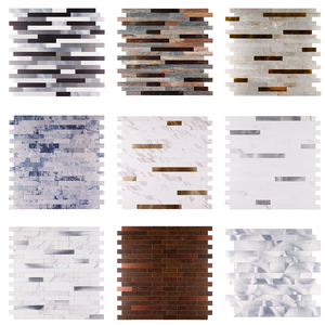 Carreaux de <span class=keywords><strong>mosaïque</strong></span> de <span class=keywords><strong>papier</strong></span> <span class=keywords><strong>peint</strong></span> carré et autocollant en PVC de luxe pour mur - Product Image 5