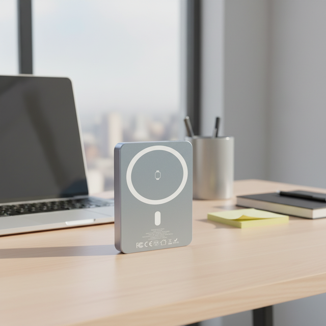 10000mAh Magnetic Wireless Charger Qi2.0 PD 20W Fast Charging Portable Power Bank with Watch Wireless Charging for Travel