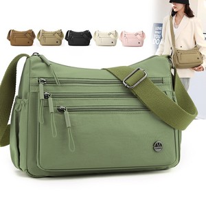 Women's Crossbody Bag Large Capacity Nylon Water Resistant Multi Layer Shoulder Bag For Everyday Use Solid Color Horizontal - Product Image 2