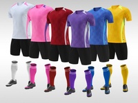 Ensembles d'uniformes de football en polyester maillé en gros, maillots de football personnalisés pour jeunes, kit de maillot de football entièrement sublimé