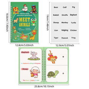 Alfabetización en inglés, aprendizaje silencioso, Educación Temprana, iluminación, rompecabezas, pegatina, libro <span class=keywords><strong>de</strong></span> lágrimas ocupado, conjunto <span class=keywords><strong>de</strong></span> cognición Digital - Product Image 5