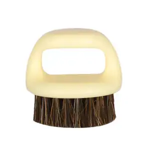 Cepillo de afeitar para Barba pequeña para hombres de salón profesional Cepillos de pelo de nailon de fácil limpieza y cepillo para Barba para dedos