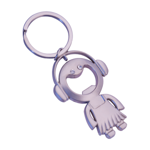 Porte-clés ouvre-bouteille pour filles, joli bijou métallique transparent, ouvre-bouteille peut être personnalisé, livraison directe, nouveau, 2021 - Product Image 1