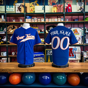 Camisetas de Béisbol Personalizadas para Hombre, Poliéster de Alta Calidad, Tejido Transpirable, Impresión por Transferencia Térmica, Personalizadas para Uso en Equipo - Product Image 1