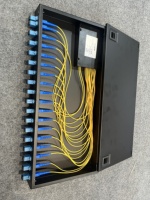 Rak pasang 19 inci tipe sederhana, 12 Port 24 Port Panel tambalan serat optik Odf