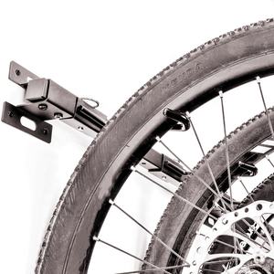 Portaoggetti per bici pieghevoli con espositori per casco supporto da parete supporto per bici appendiabiti portabiciclette per casa e Garage - Product Image 4