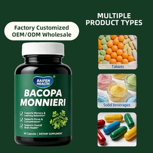 Capsules de Bacopa Monnieri à Marque Blanche OEM/ODM pour Soutenir la Santé Cérébrale, la Mémoire et la Rétention de l'Apprentissage - Product Image 4