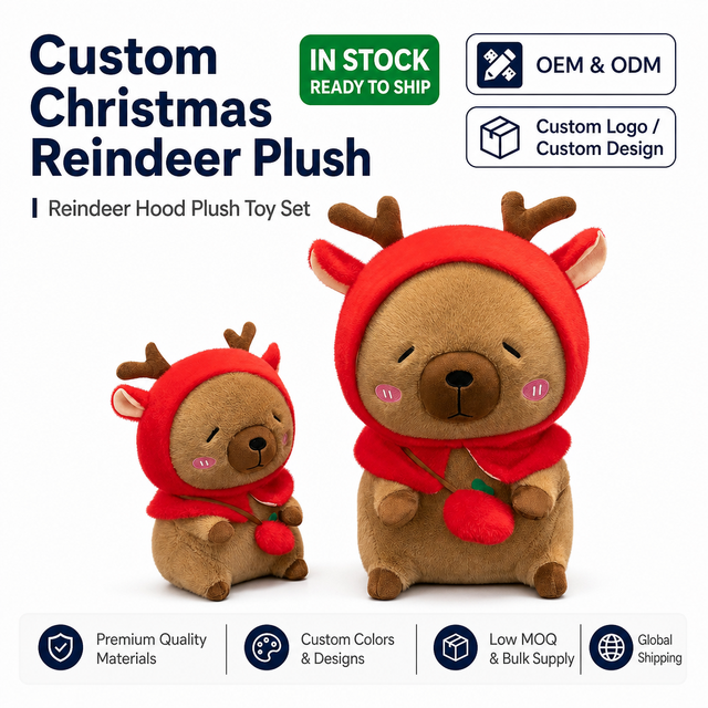 Cartoon Cute Plush Mochilas De Capybara Capibaras Peluche Elk Doll Plush Toy Christmas Cute Gift Doll Wholesale Claw Machine